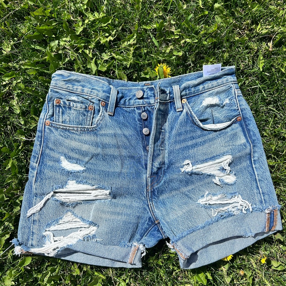 Levi’s Distressed Denim Shorts